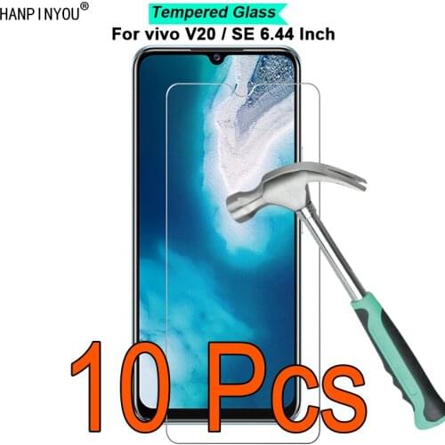 10 Pcs/Lot For vivo V20 / SE 6.44" 9H Hardness 2.5D Ultra-thin Toughened Tempered Glass Film Screen Protector Guard