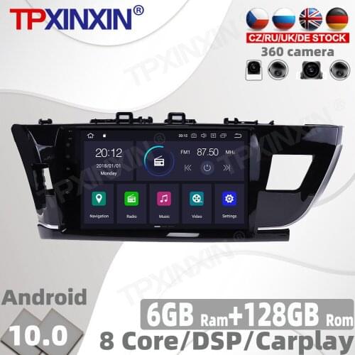 128G Android 10 For Toyota Corolla E140 E150 2010 - 2017Car Radio Multimedia Video Player Navigation GPS Auto 2 din 2din no DVD