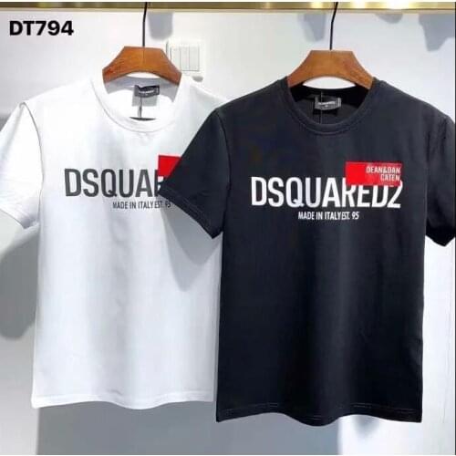 2021 Short-sleeved T-shirt Mens Printing Fashion Trend D2 Pure Cotton Summer Youth Shirt DT794