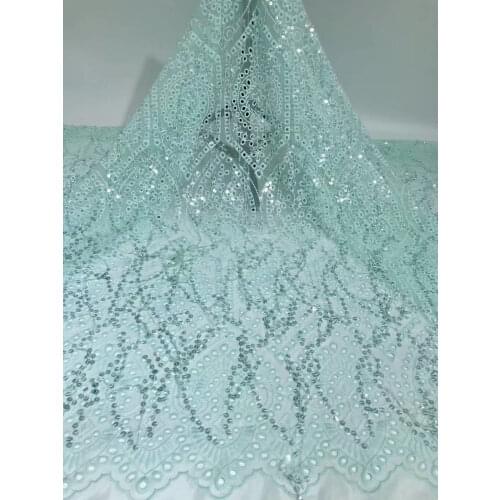 African Sequin Lace Fabric Nigeria Lace Fabric 2021 High Quality French Tulle Lace Fabric For Wedding Party FJ3919