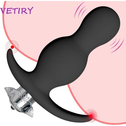 VETIRY Anal Bead Vibrator Anal Plug 7 Speed Sex Toys for Women Men Prostate Massager Butt Plug Anus Stimulation Vagina Vibrator
