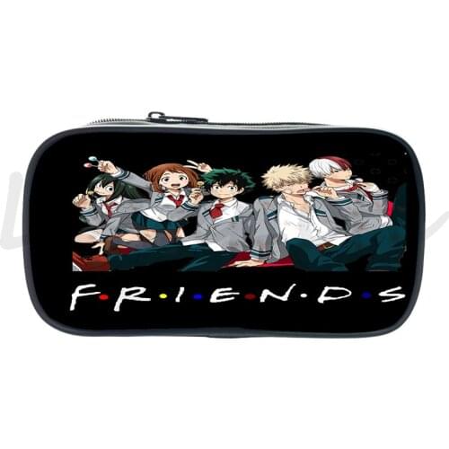 Boku no hero academia Pencil Case Pencil Holder Kawaii Pen Bag Large Capacity Canvas Student kids Pen Case Anime Makeup Bag