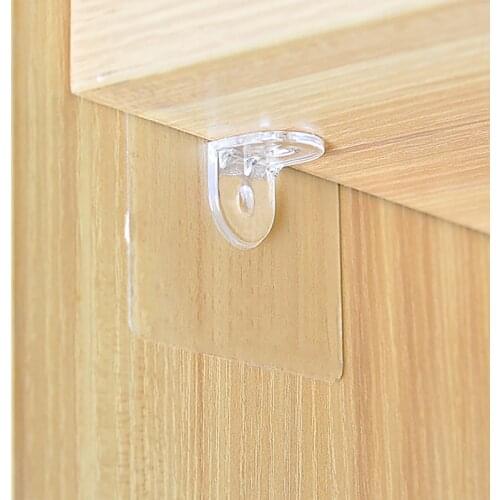 Shelf Support Punch-free Layered Partition Bracket Shelf Wall Hanger Right Support Paste Screw Hook Kitchen Bathroom Accessories
