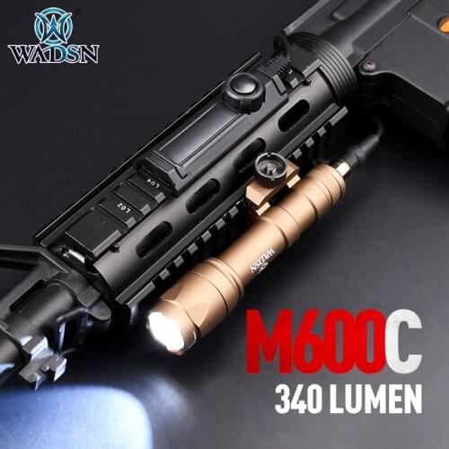 WADSN Airsoft Surefir M600 M600C Weapon Scout Light Tactical Flashlight LED 340 Lumen Rifle lights Dual Function Remote Switch