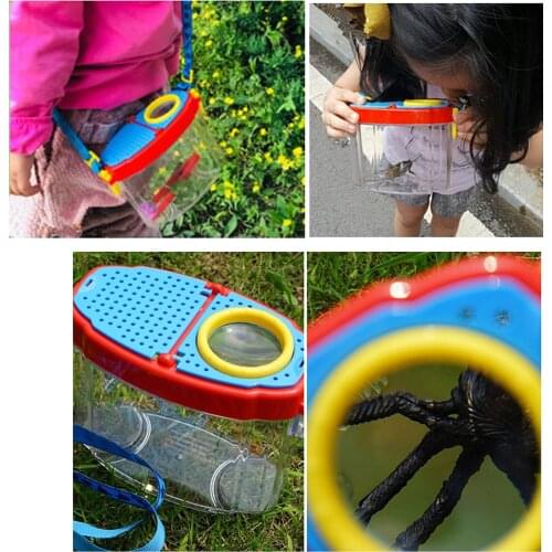 Toys for children Insect Bug Viewer Box Magnifier with Tweezers Net Exploration Tool Education Toy for Observing Experiments
