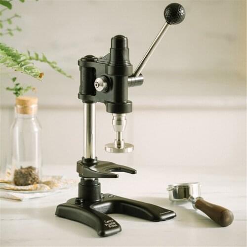 58mm Stainless Steel Coffee Tamper Constant Pressure Powder Hammer Espresso Tamper Flat Base Coffee Accessorie