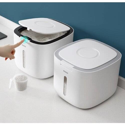 10Kg Kitchen Rice Dispenser Insect-proof Moisture-proof Rice Storage Sealed Rice Container Dog Food Household Cylinder Bucket