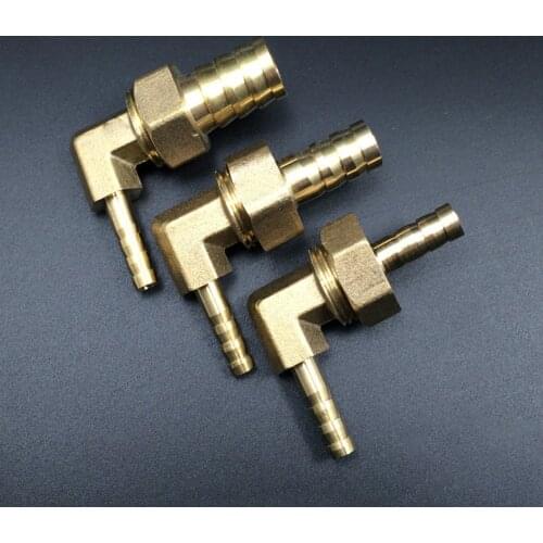 4/6/8/10/12/14/16/19/25mm Hose Barb Elbow Reducing Coupling Brass Hosetail Reducer Coupler Connector Water Gas Oil