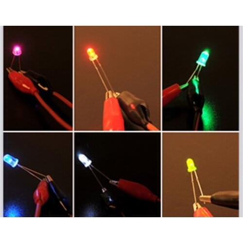 LED2 2mm Mixed color Mini LEDs & Free Resistors