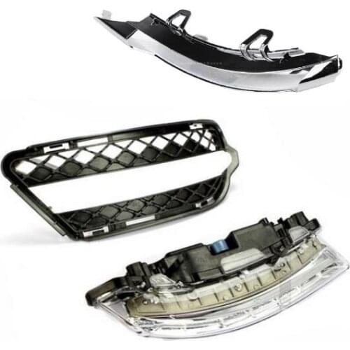 1 SET Left side Fog Light &Trim Cover Grille &Trim Molding For Mercedes W221 S350 S450 S550 S600 2218201756