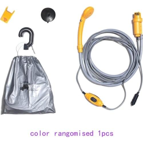 Car Washer 12V Portable Car Shower Washer Set Electric Pump Outdoor Camping Car Wash Travel Cleaning Tool