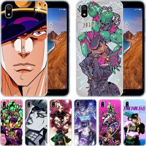 Soft Silicone Case JoJos Bizarre Adventure Cartoon for Xiaomi Redmi K20 Pro 7 7A 6 6A 4X 5 Plus S2 GO Note 8 7 6 5 Pro 4