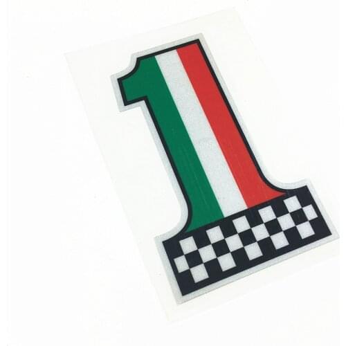National Flag Motorbike Stickers Reflective Decoration Italy VESPA CITYFLY 125 MODS Car Stickers 12x7cm