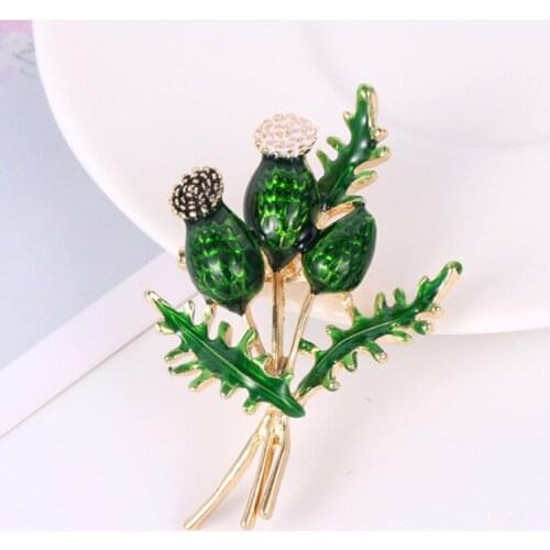 Orange Blue Tulip Bouquet Flowers Enamel Brooches Metal Weddings Banquet Brooch Pins For Women And Men Christmas Gift