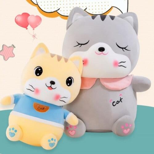30-40cm Lovers Cat Plush Toy Kitten Doll Childrens Toy Pillow Sleeping Ragdoll Doll Girl Gift