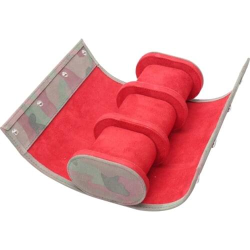 Portable PU Leather Watch Roll 3 Slot Watch Box Case Luxury Gift Box Display Watch Storage with Slid in Out Watch Organizers