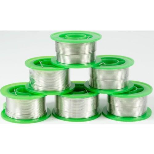 Soldering wire lead free 100g 500g solder wire roll 0.8mm 1.0mm ROHS desoldering wire flux 2.2% tin and copper material