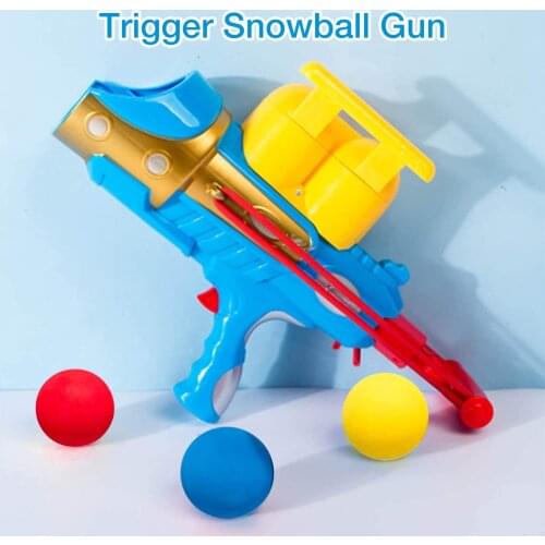 Snowball Striker Outdoor Fun Snowball Thrower Launcher Gun Toy Christmas Gift For Children
