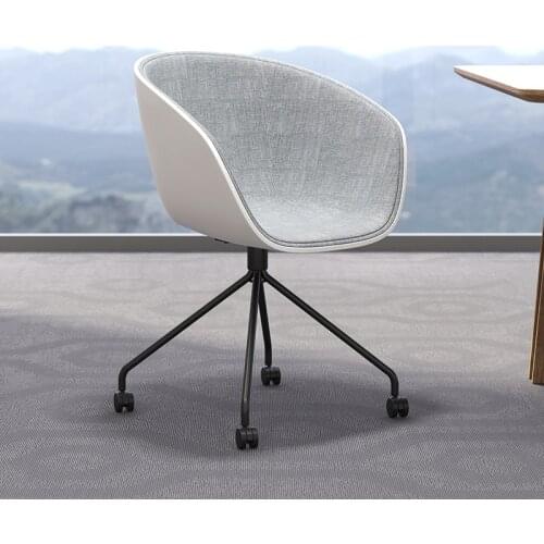 Retro Dining Chair Nordic Fashion Soft Bag Back Armchair Computer Chair Rotating Office Chair Lifting Cafe Chairs