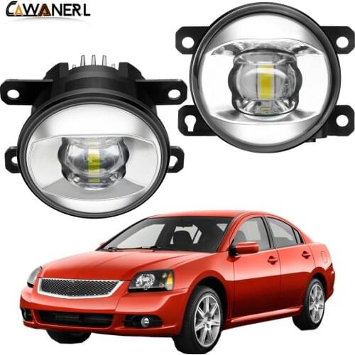 Fog Light Assembly Car Right + Left LED Lens Fog Lamp DRL 12V For Mitsubishi Galant DJ_ ED_ EF_ Saloon 2003 2004 2005 2006 2007