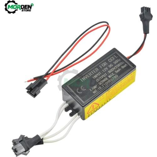 High Temperature Resistant DC 12V to 900V CCFL Inverter Male Connection For Angel Eyes E46 E39 E53 Driver Projector 5mA - 8mA