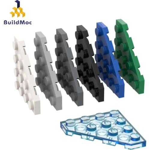 MOC Assembles Particles 30503 Wedge Plate 4x4 Cut Corner For Building Blocks high-tech Parts DIY Educati