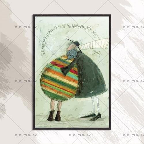 100% Handmade New Art "REMENBERING WHEN WE FIRST MET" Home Decor Oil Painting On Canvas Modern Abstract Creative Wall Picture