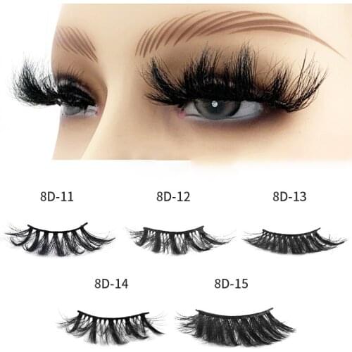 25mm Multi Layered False Eyelashes Fluffy Volume Lashes 3D Layered Effect Reusable Easy to Apply False Eyelashes TN