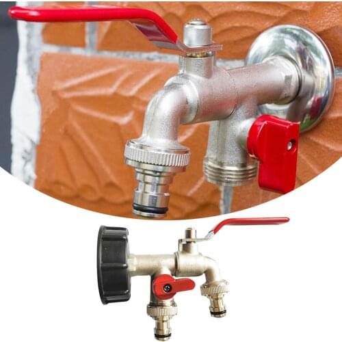 1PCS IBC Tank Adapter S60X6 Brass Tap 1/2" Replacement Valve Fitting Parts For Home Garden Water Connectors For Garden Irrigatio