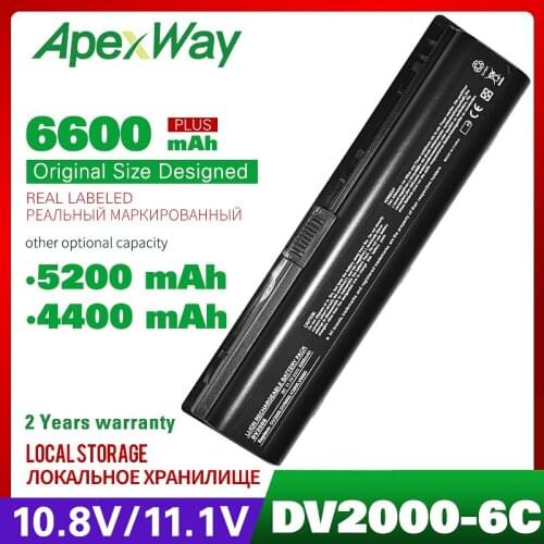 11.1V Laptop Battery for HP Pavilion dv2500 dv2600 dv6500 Series Presario V3000 V3500 V3600 V6000 V6300 V6500 Series HSTNN-OB42