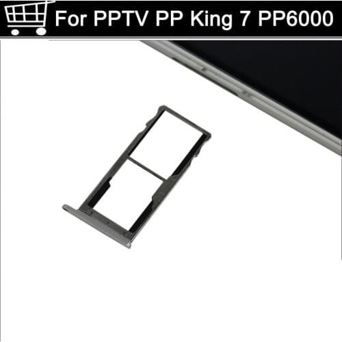 Used SD Tray Sim Card Holder Slot 100% original Replacement Parts for PPTV PP King 7 PP6000 7S