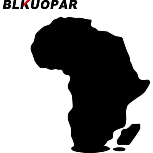 BLKUOPAR for Continent Flag Africa Car Stickers Personality Simple Decals Waterproof Windows Air Conditioner Decoration