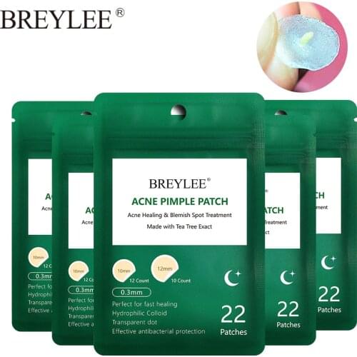 BREYLEE 5PCS Acne Pimple Patch Face Mask Skin Care Peeling Acne Treatment Pimple Remover Tool Blemish Spot Acne Cream Night Use