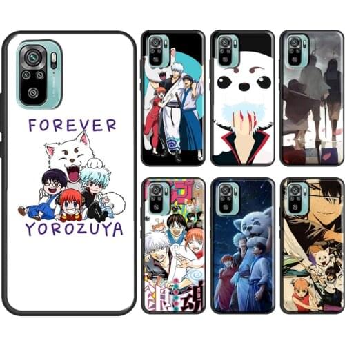 Anime Gintama Gintoki For Xiaomi Redmi Note 10 7 8 9 Pro Note 9S 8T Case For Redmi 9A 8A 7A 9 9C 9T K40 Cover