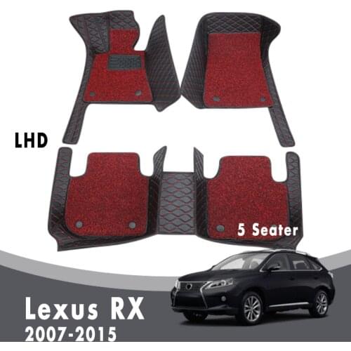 Luxury Double Layer Wire Loop Carpets For Lexus RX 2015 2014 2013 2012 2011 2010 2009 2008 2007 5 Seats Car Floor Mats Covers