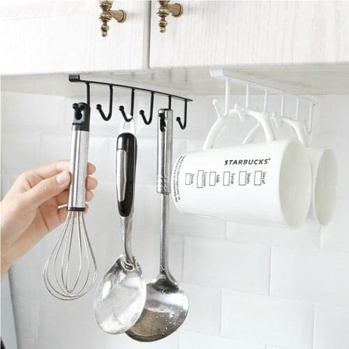 Eco-Friendly Kitchen Storage Rack Cupboard Hanging Hook Hanger Storage Organizer Holder Hook