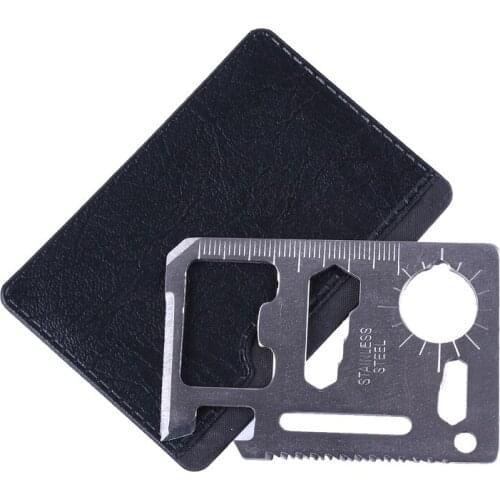 Pocket 11 in 1 Multi-tools Stainless Steel Emergency Card Knife Screwdriver For Outdoor Sports Camping Survival EDC Tool