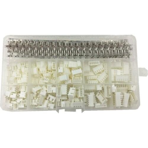 460pcs 2.54mm Connector Kit with 2.54mm Female Pin Header and 2/3 / 4/5 / 6 Pin Housing Connector Adapter Plug (Connector Kit)