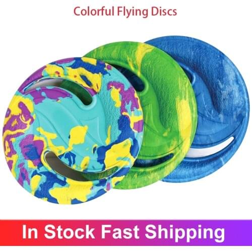 EVA Colorful Flying Discs Water Sports Beach Flying Disc Golf Gravity Disc Boomerang Outdoor Pets Training Toys Outdoor Sports