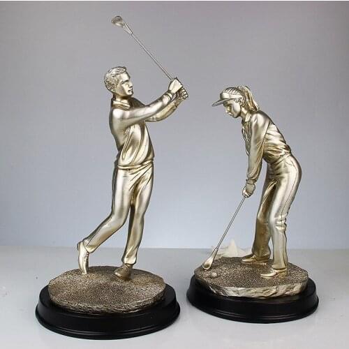 Creative European ornaments home decorations resin craft gifts wholesale Golf couple