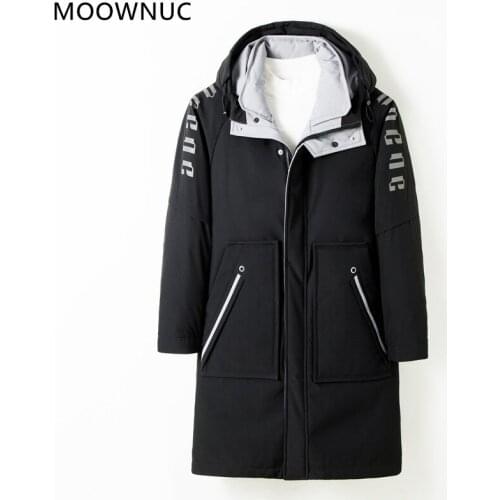 Moownuc Men's Parkas With A Hood