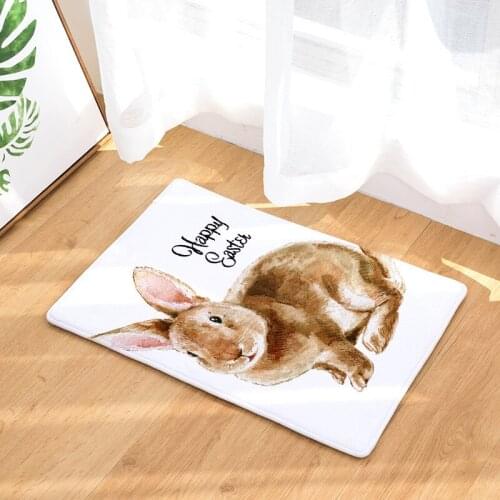 Cartoon Rabbit Floor Mats Living Rooms Anti-slip Carpet for Bedroom Kitchen Bathroom Rug Welcome Mats for Front Door