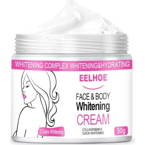 Face Body Whitening Cream 50g/20g/10g Dark Black Skin Lightening Body Lotion Cream Underarm Armpit Legs Knees White Skin TSLM1