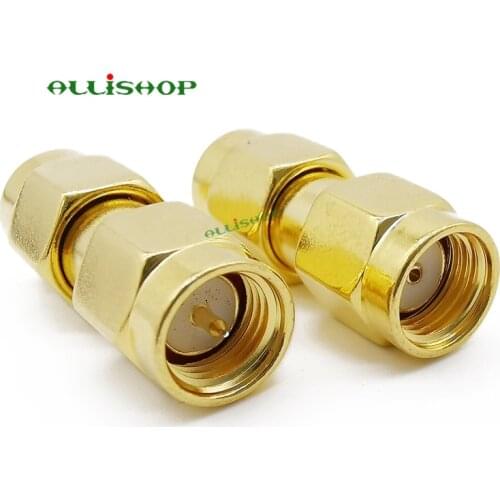 RF Coaxial SMA Male to RP SMA Male Female Pin RF Adapter Connector for Audio FPV Antennas Radio Video Mobile