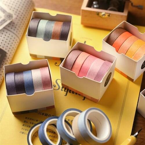 Stationery Tape Office Students Paper DIY Planner Masking Tape Adhesive Tapes Stickers Decorative Stationery Tapes