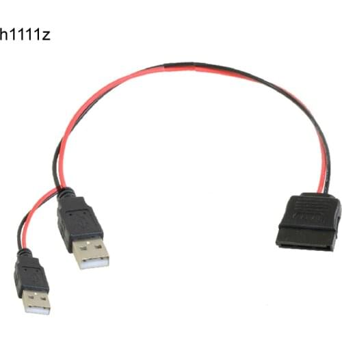 SATA to USB Cables Adapter 40cm USB 5V Male To 15Pin SATA Female Port Power Cable Adapter For 2.5inch SATA HDD SSD Power Cables