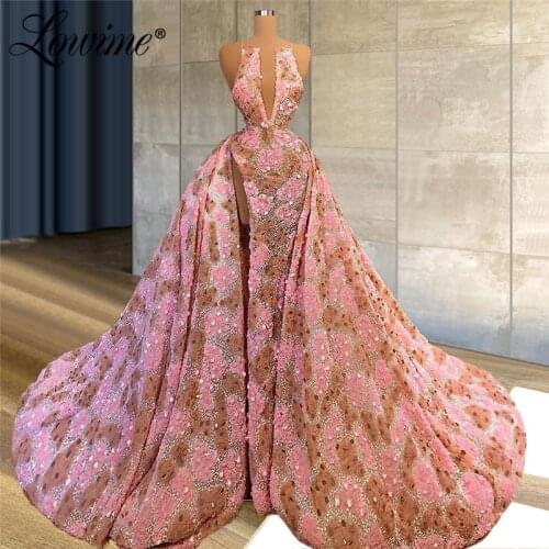 Saudi Arabia Long Party Dress For Weddings 2021 Dubai Arabic Custom Made Pink Evening Dresses Plus Size Celebrity Prom Dresses