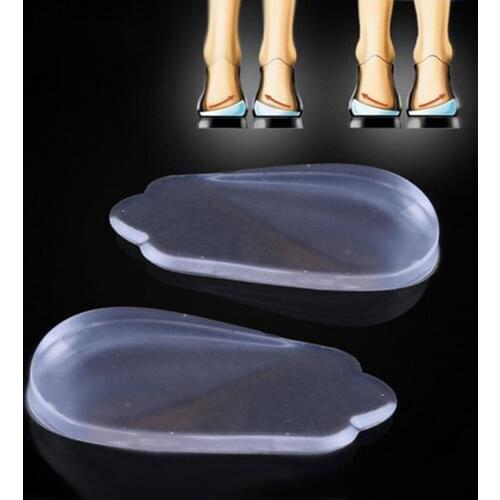 1pair Silicon Gel heel Cushion Insoles Soles Relieve Foot Pain Protectors Spur Support Shoe Pad High Heel Inserts Massager Foot
