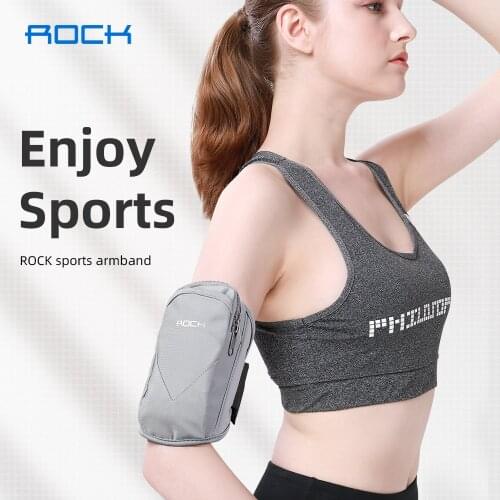 ROCK Sport Armband Case For 4.0-6.5 inch Running Sport Phone Handbags For iPhone 12 11 Pro Max 6 7 8 PlusSamsung Note 20 Airpord