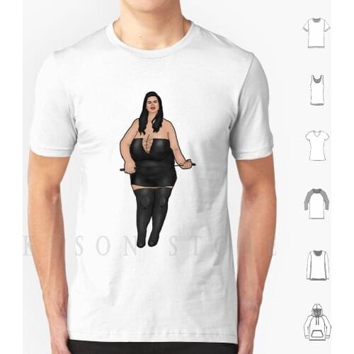 Strict Bbw Dominatrix With Very Large Breasts T Shirt Print For Men Cotton New Cool Tee Up Up Girl Comic Up High Heels Pumps